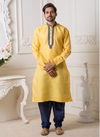 Light Yellow Colour Fancy Latest Designer Party And Function Wear Traditional Mysore Silk Kurta Churidar Pajama Redymade Collection Swaroop-1-19